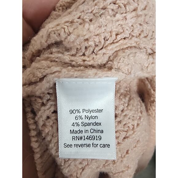 Nine West V-Neck Blush Pink Knit Sweater, NWT, Large - Picture 6 of 6